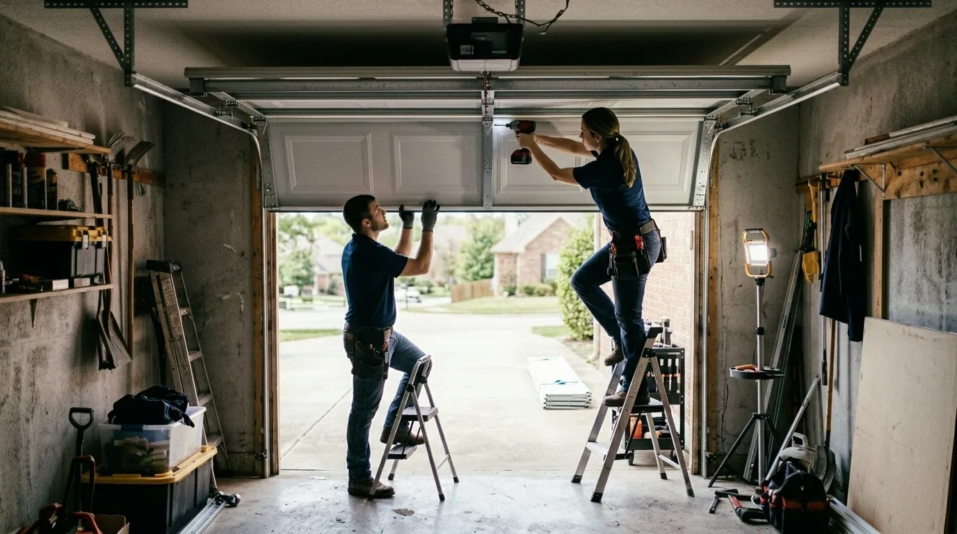 Garage door service call in Federal Way, WA